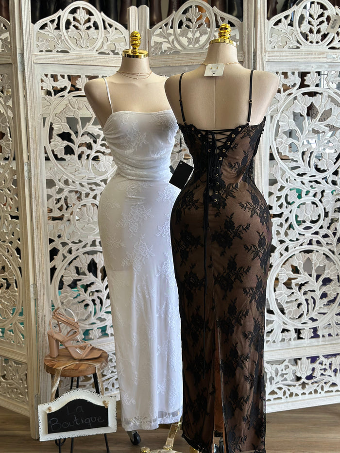 Lace Cami Cowl Dress- Stretchy,Estira