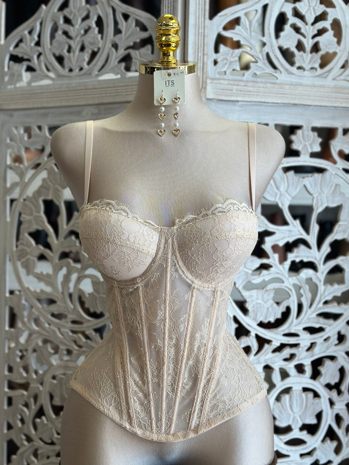 Lace Corset Top- Estira, Stretchy