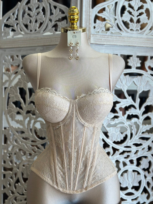 Lace Corset Top- Estira, Stretchy