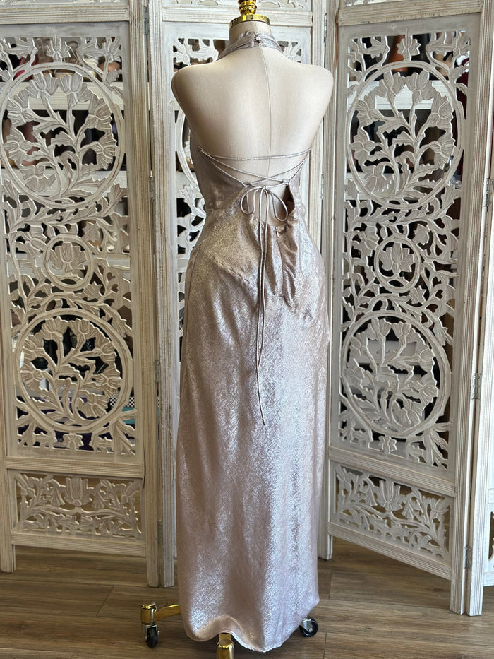 Low Cut Draped Evening Dress-Estira, Stretchy
