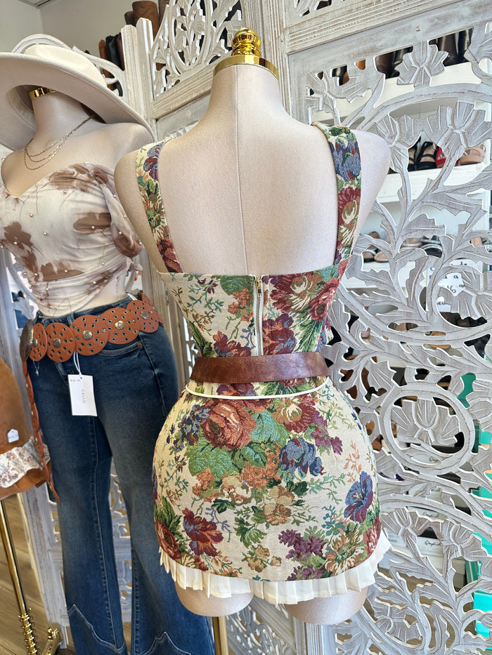 Maylee Floral Ribbon Set - Not Stretchy, No Estira