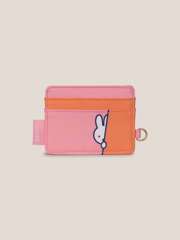 Miffy Flower Fields Be Charged Card Case - Pink & Orange