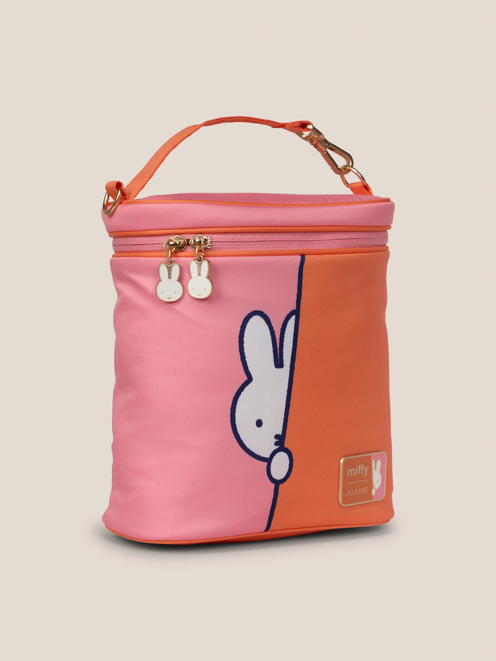 Miffy Flower Fields Fuel Cell Insulated Bottle Bag - Pink & Orange