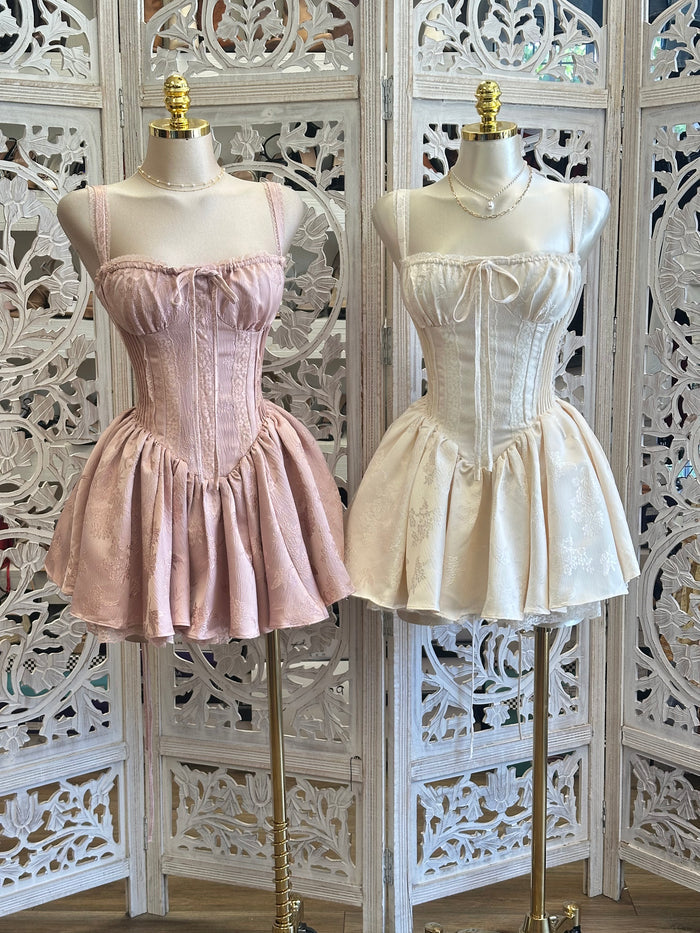 Milkmaid Corset Mini Dress- No Estira, Not Stretchy