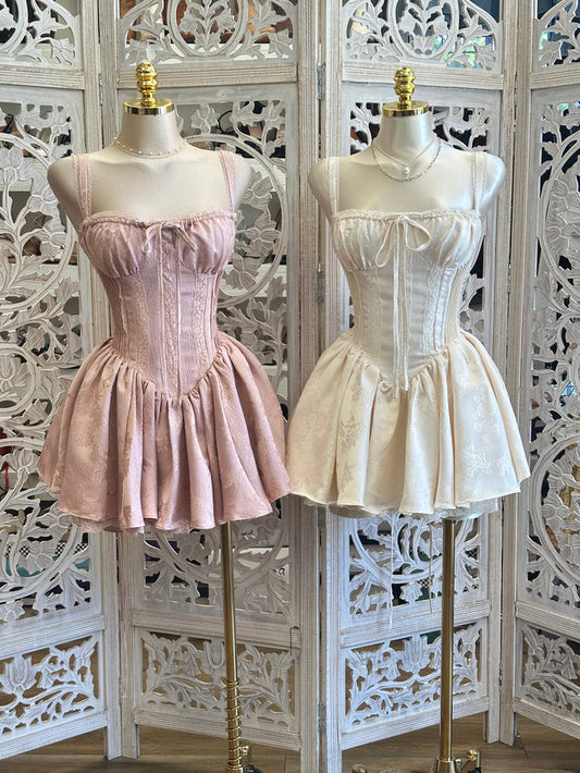 Milkmaid Corset Mini Dress- No Estira, Not Stretchy