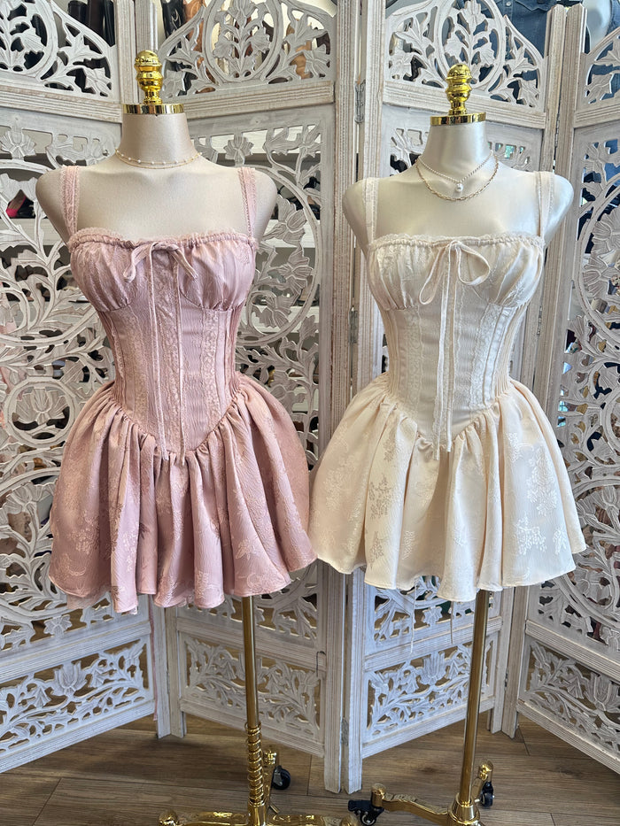 Milkmaid Corset Mini Dress- No Estira, Not Stretchy