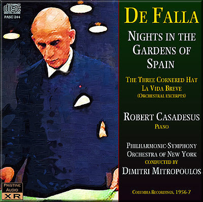 MITROPOULOS Falla: Nights in the Gardens of Spain, Orchestral works (1956/57) - PASC244 - CD