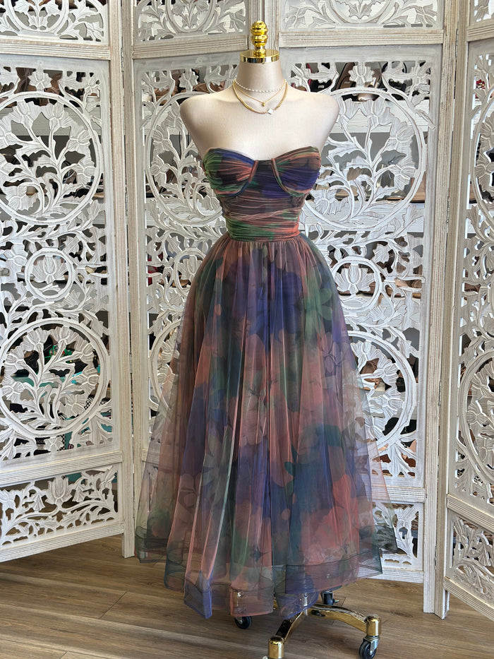 Multi Color Tulle Dress- Stretchy, Estira