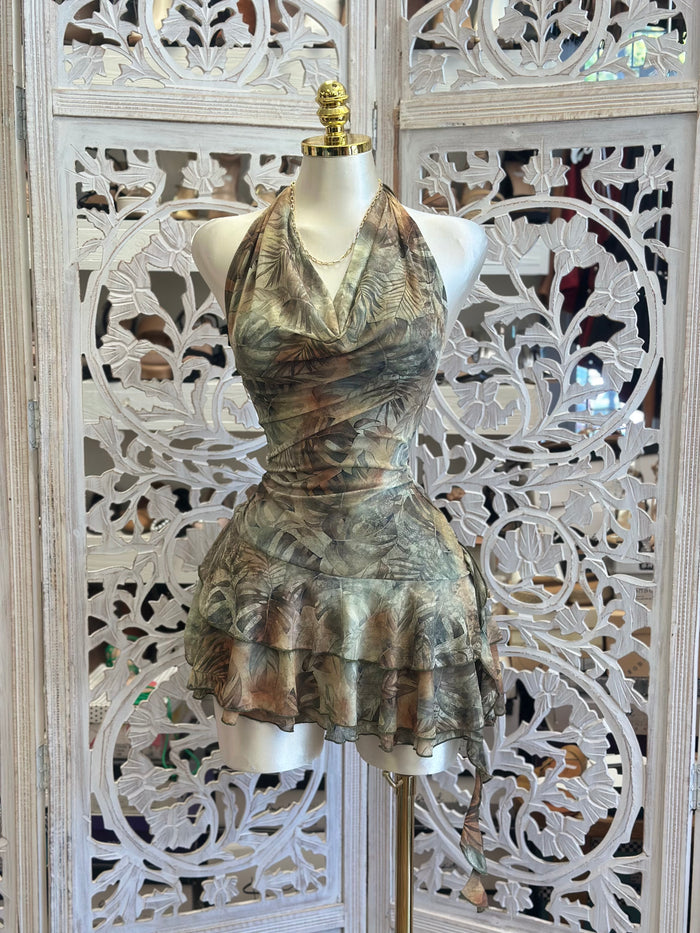 Multi Print Mini Dress -Stretchy, Estira