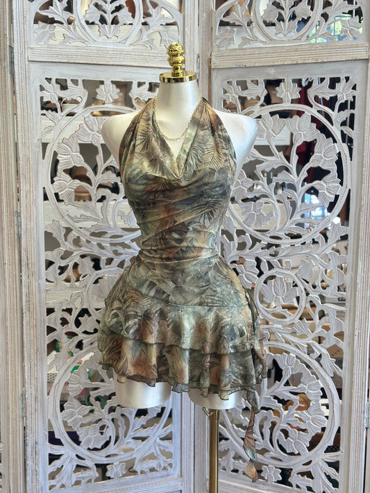 Multi Print Mini Dress -Stretchy, Estira