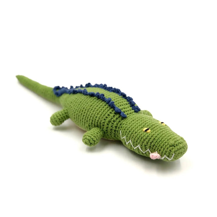Organic Cotton Crocodile Rattle
