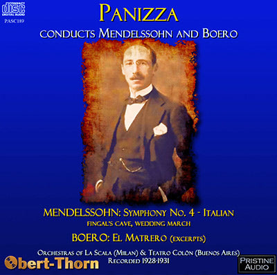 PANIZZA conducts Mendelssohn and Boero (1928-31) - PASC189 - CD