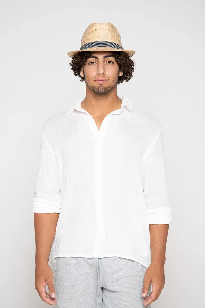 Peter Grimm Arsenio - Straw Fedora Hat