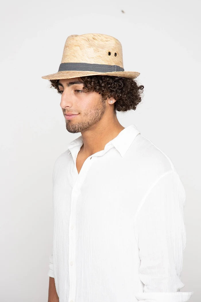 Peter Grimm Arsenio - Straw Fedora Hat