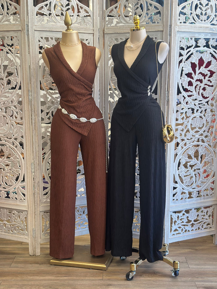 Pleated Wrapped Set-Stretchy, Estira