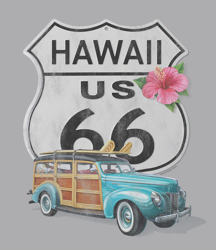 Route 66 Hawaii Retro T-Shirt
