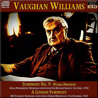 SARGENT & MITROPOULOS Vaughan Williams: Symphonies 2 and 9 (1945/58) - PASC234 - CD