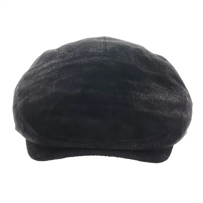 Scala Hood - Leather Flat Cap