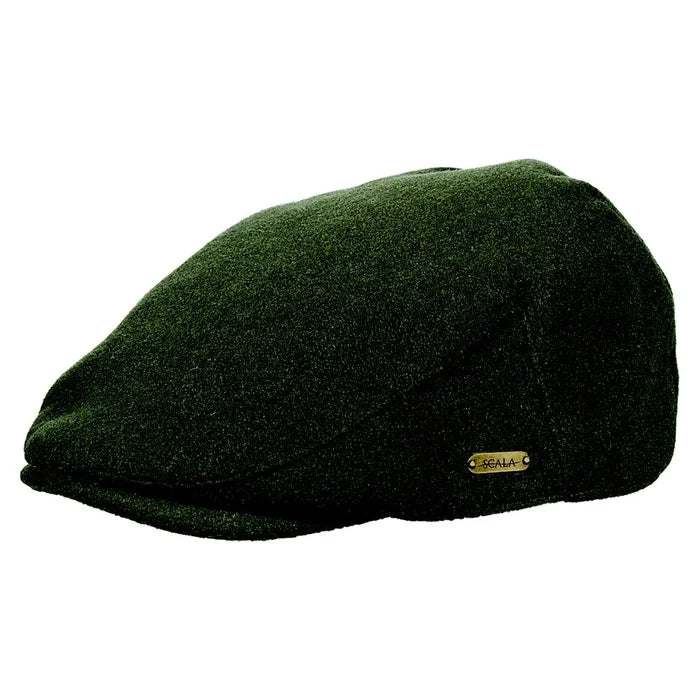 Scala Oxford - Wool Blend Flat Cap (Closeout)