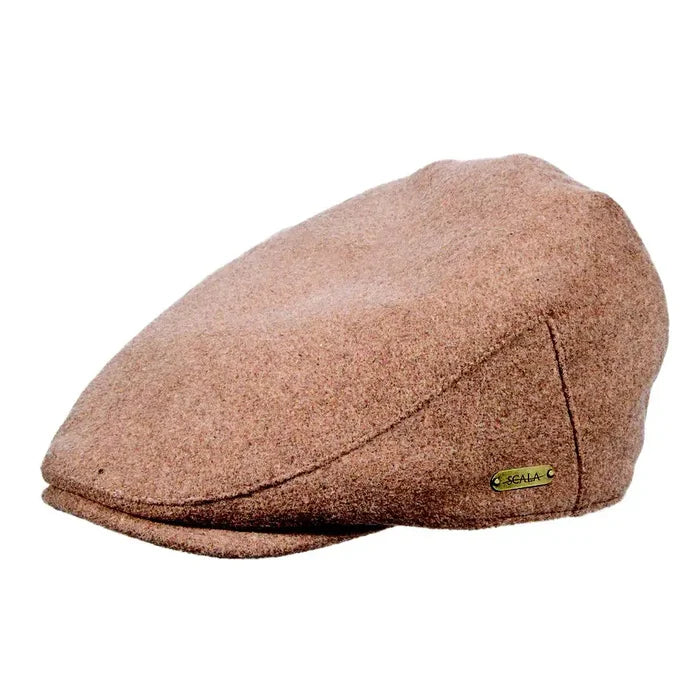 Scala Oxford - Wool Blend Flat Cap (Closeout)