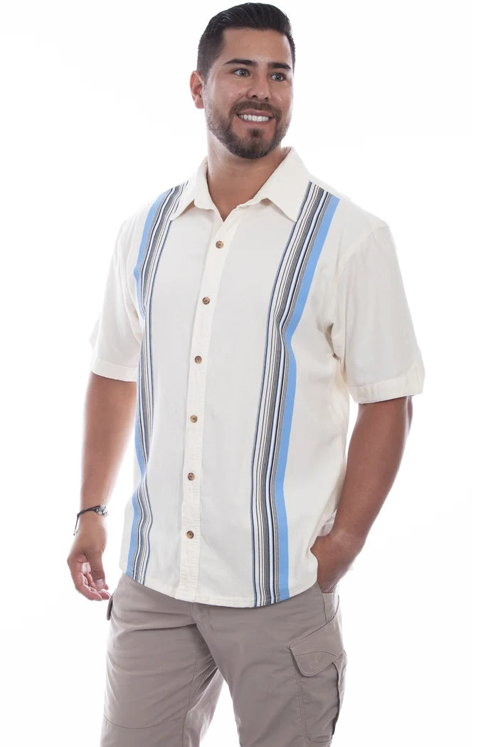 Scully Daytona Double Stripe (5233) - Men's Casual Shirt