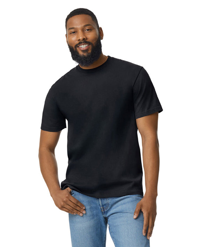 Softstyle midweight adult no-label enzyme wash t-shirt
