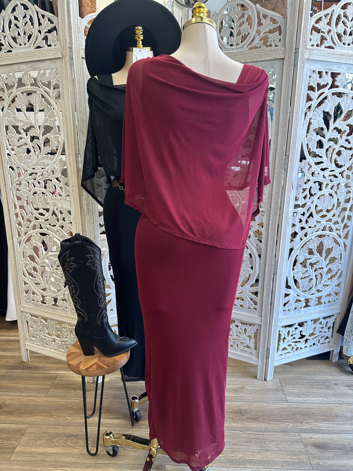 Stagecoach Mesh Overlay Dress -Estira , Stretchy