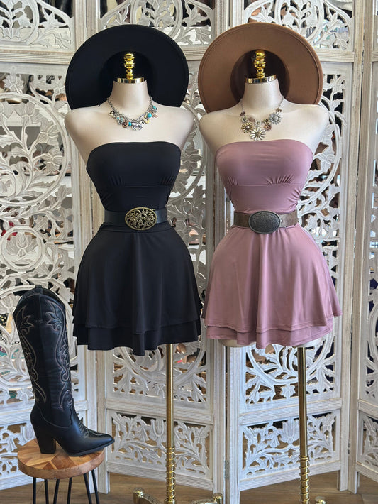 Strapless Elizabeth Mini Dress- Stretchy