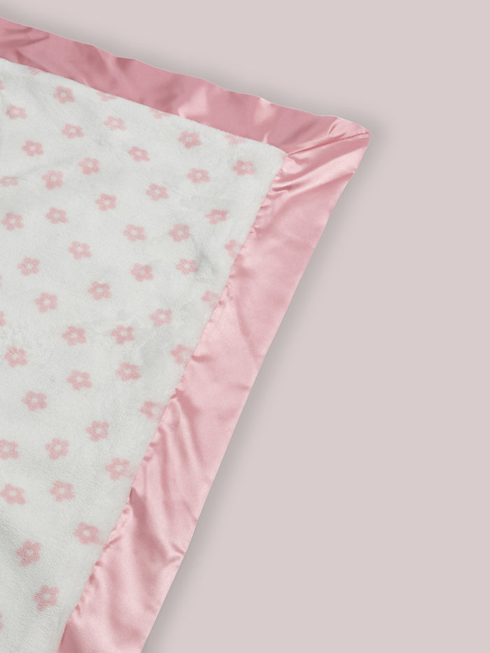 Little Miss Sunshine Reversible Blanket reverse side satin corner