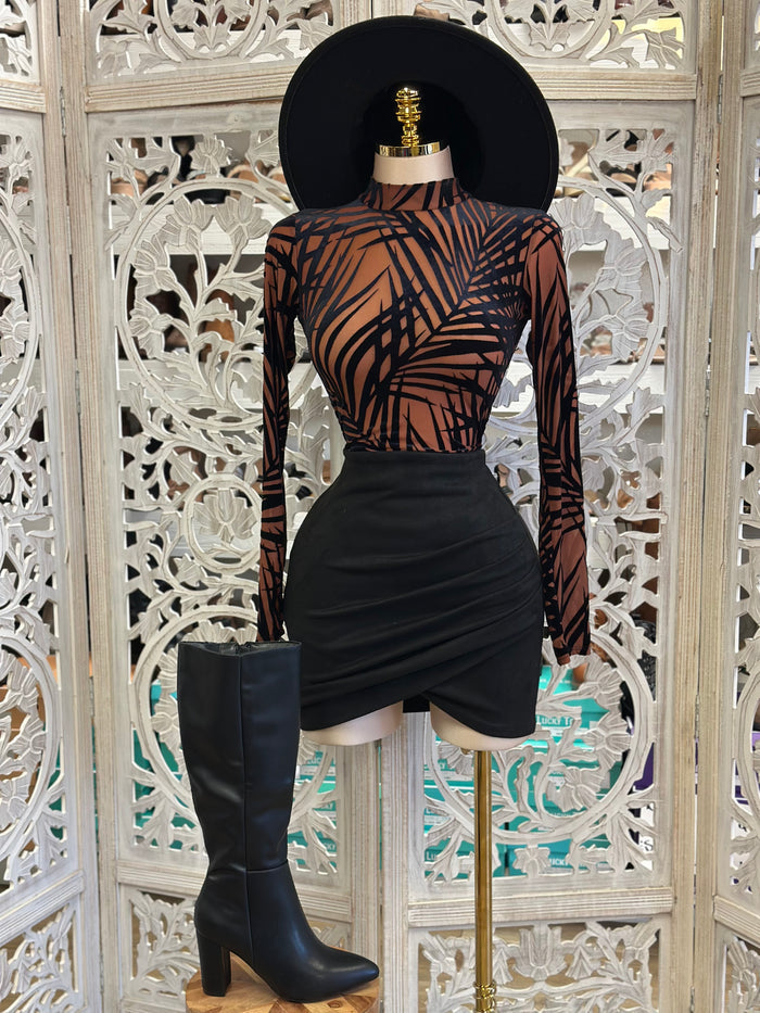 Velvet Design Mesh Bodysuit- Estira, Stretchy