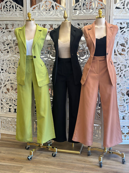 Vest and Dress Pants Set - No Estira, Not stretchy