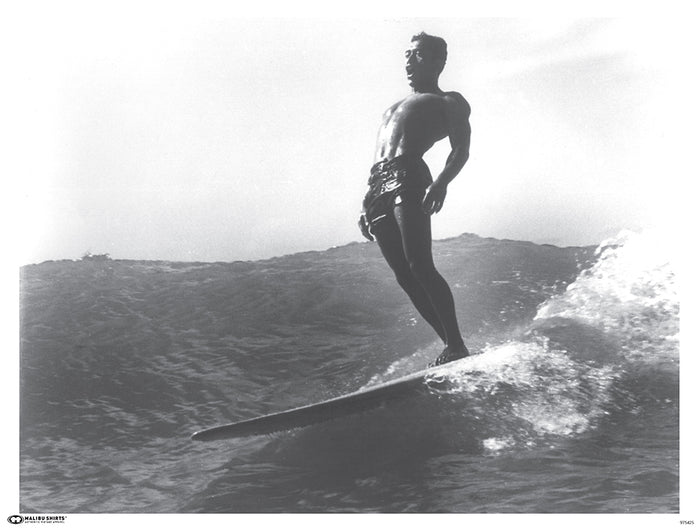 Waikiki Longboarder Poster