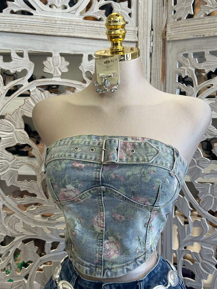 Wild Rose Rodeo Corset Top- Estira , Stretchy