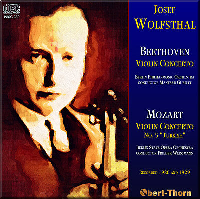 WOLFSTHAL Beethoven and Mozart Violin Concertos (1928/29) - PASC239 - CD