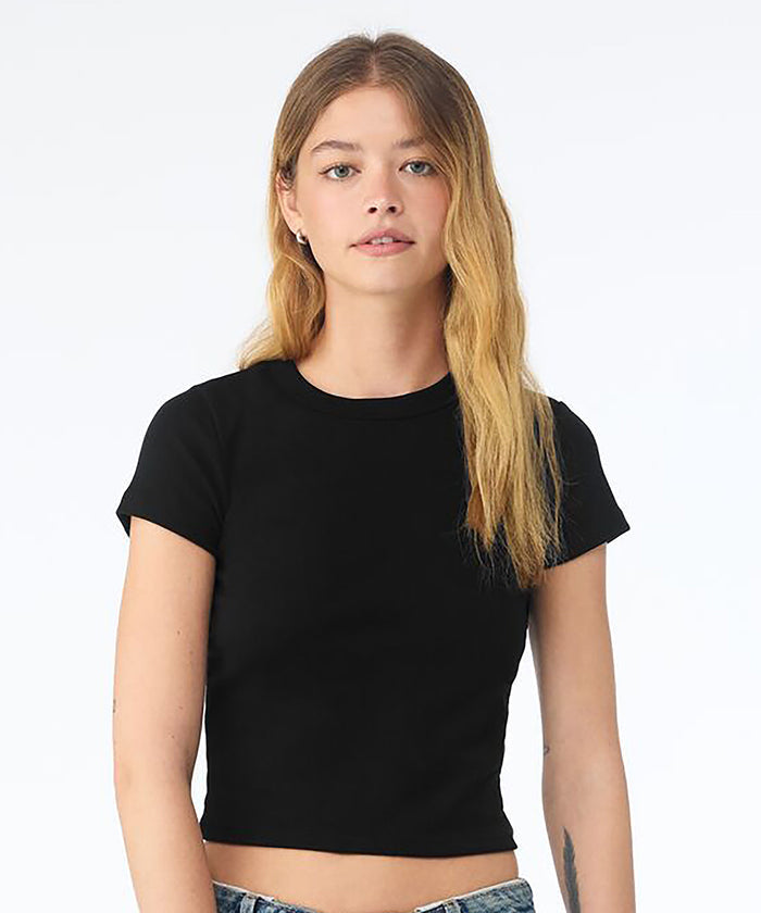 Womens micro rib baby t-shirt
