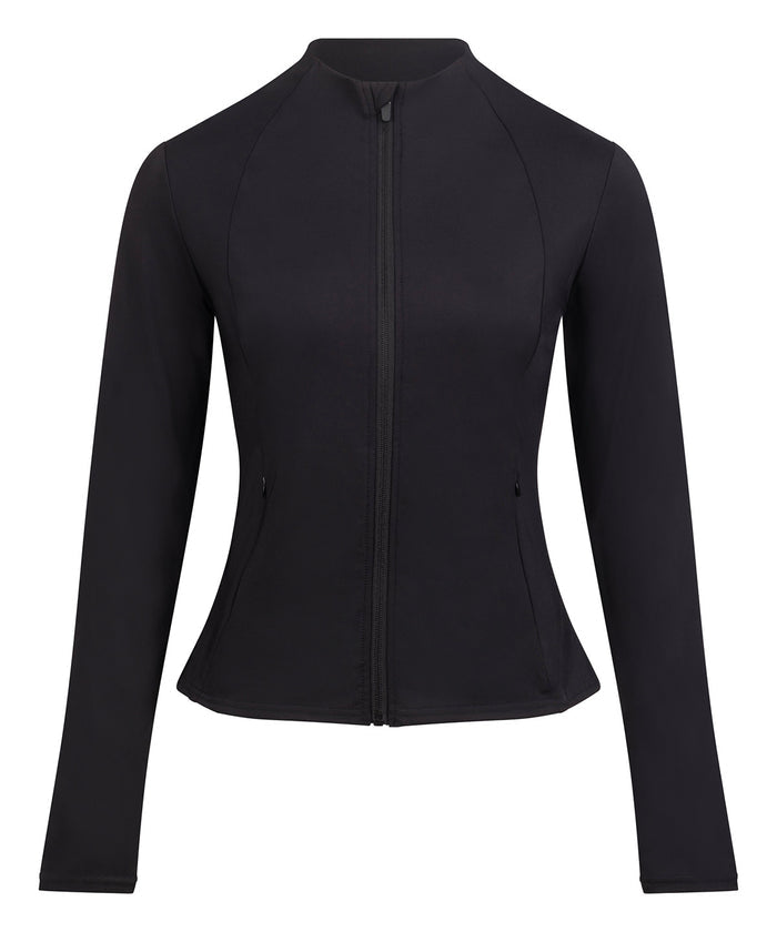 Womens recycled tech-zip jacket