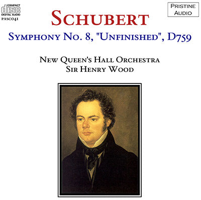 WOOD Schubert: Symphony No. 8, "Unfinished" (1923) - PASC041 - CD